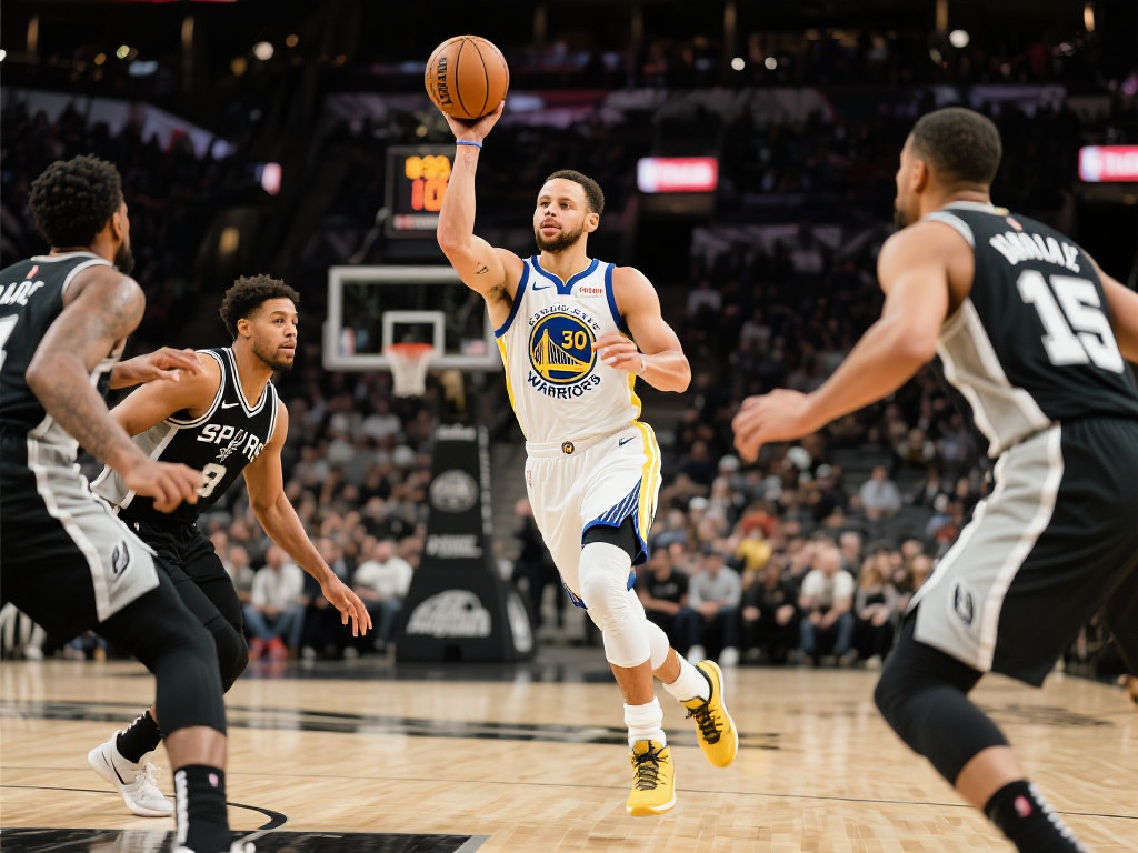 勇士六人破双狂胜马刺42分 西部排名第六晋升 值得注意的是,库里的投篮效率成为比赛的关